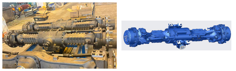 Backhoe loader drive axle undergoes strict bench tests Backhoe loader drive axle undergoes strict bench tests