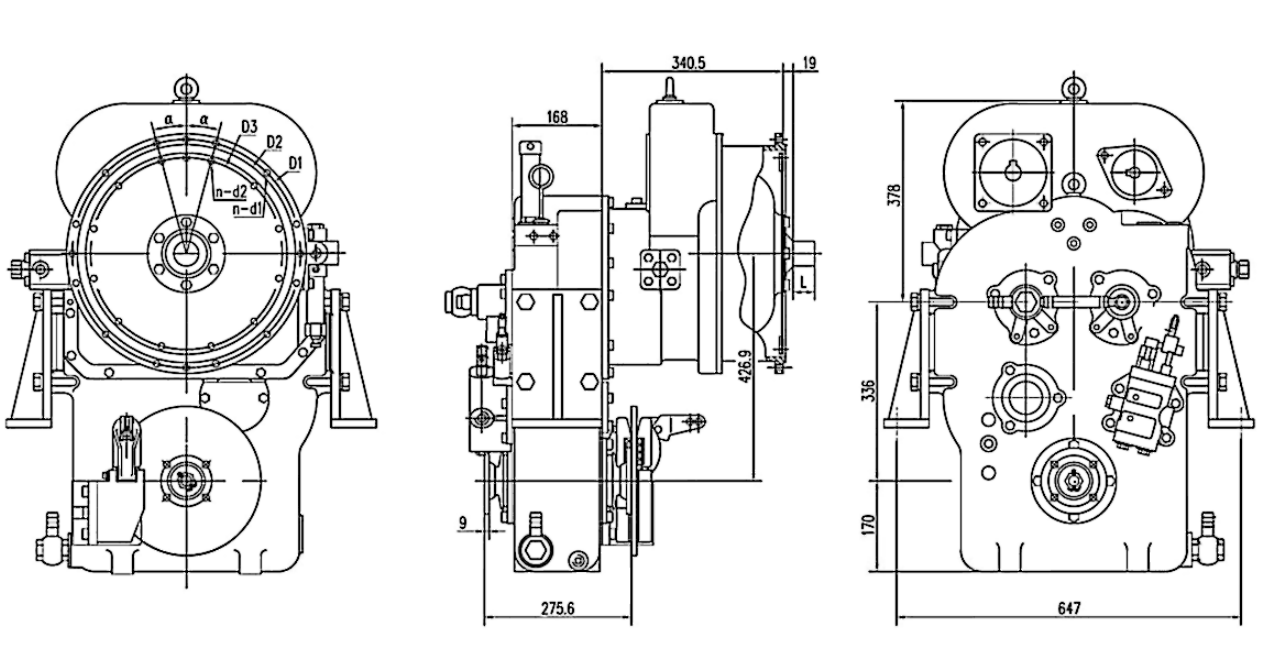 Transmission and torque converter assembly Transmission and torque converter assembly