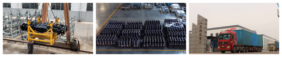 Ведущий мост Shandong Lutong поставляется на экспорт большими партиями, что обеспечивает двойное повышение качества и прочности