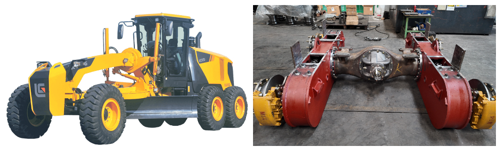 Liugong motor grader is equipped with Shandong Lutong 180 horsepower grader drive axle, and its stable quality is recognized by the global market. Liugong motor grader is equipped with Shandong Lutong 180 horsepower grader drive axle, and its stable quality is recognized by the global market.
