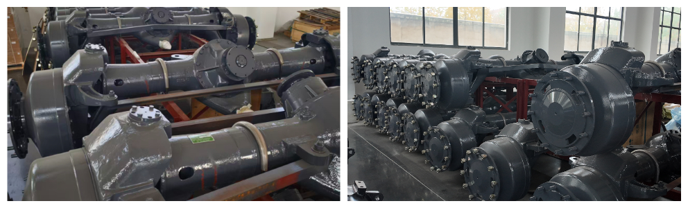 Передний управляемый ведущий мост для грейдера