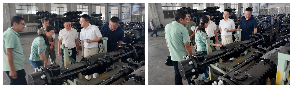 Long-term cooperation with suppliers deepens: SANY Huzhou forklift team inspects the production base of excavator-loader drive axles Long-term cooperation with suppliers deepens: SANY Huzhou forklift team inspects the production base of excavator-loader drive axles