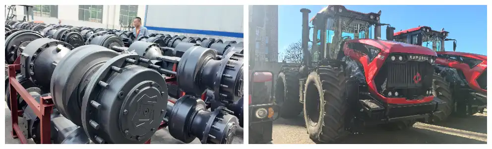 The drive axle of the Shandong Lutong × Xuzhou KR LT400 tractor expands the capabilities of the articulated tractor The drive axle of the Shandong Lutong × Xuzhou KR LT400 tractor expands the capabilities of the articulated tractor