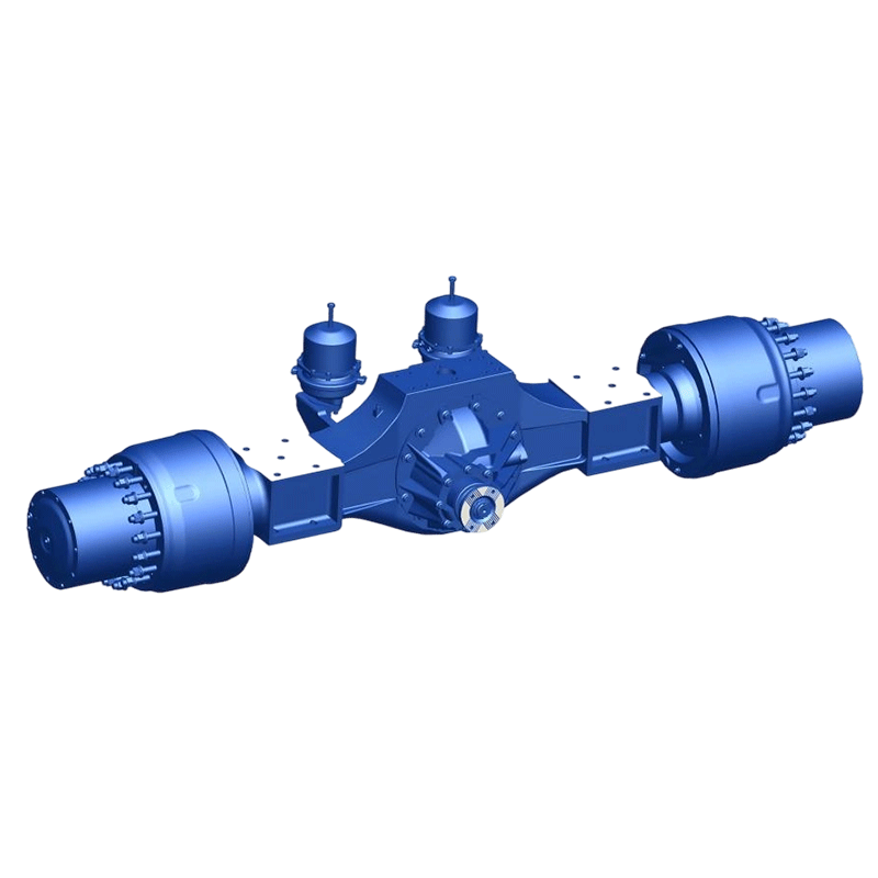 Rear axle for dump trucks