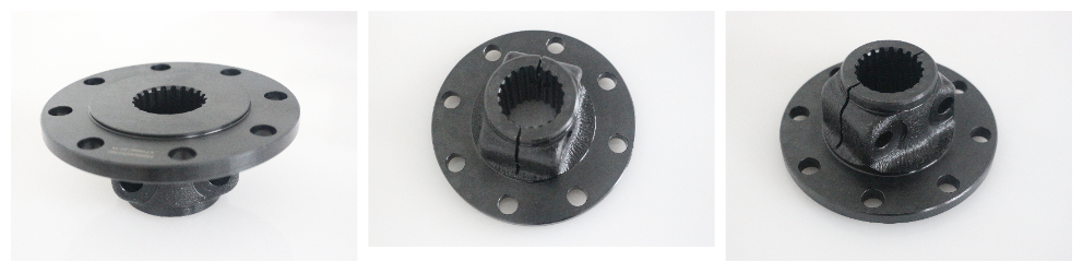 Фасонные фланцы с внутренними шлицами и торцевыми шпоночными пазами