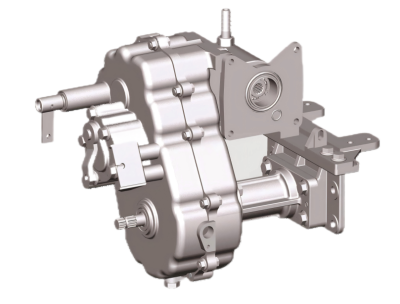 Wet brake transmission