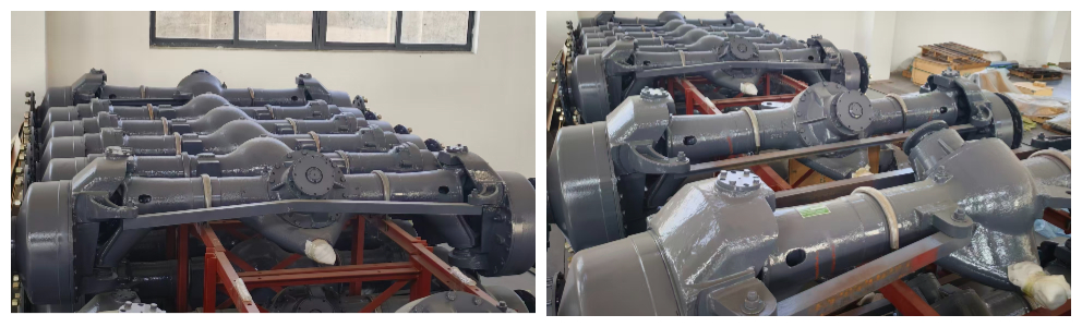 Передний управляемый ведущий мост для грейдера