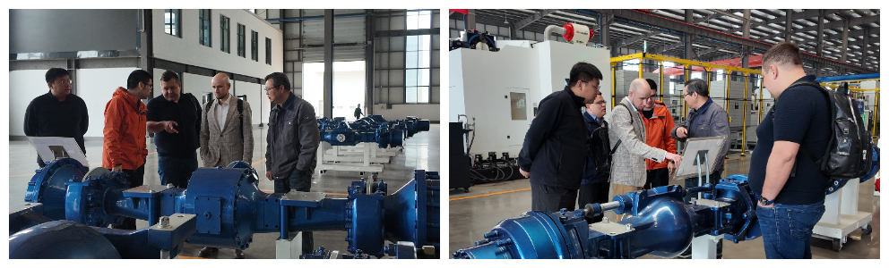 Российские заказчики посетили наш завод, чтобы лично осмотреть и оценить прочность мост экскаватор погрузчик Российские заказчики посетили наш завод, чтобы лично осмотреть и оценить прочность мост экскаватор погрузчик