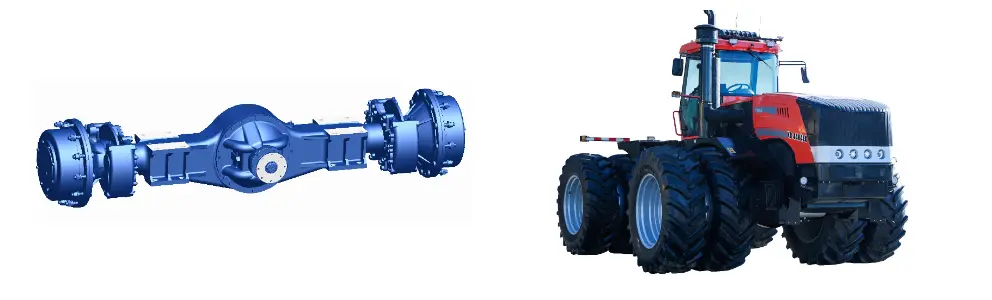 The drive axle of the Shandong Lutong × Xuzhou KR LT400 tractor expands the capabilities of the articulated tractor The drive axle of the Shandong Lutong × Xuzhou KR LT400 tractor expands the capabilities of the articulated tractor