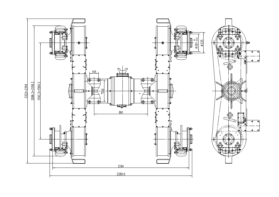 Rear axle of the grader with a capacity of 180 hp. png Rear axle of the grader with a capacity of 180 hp. png
