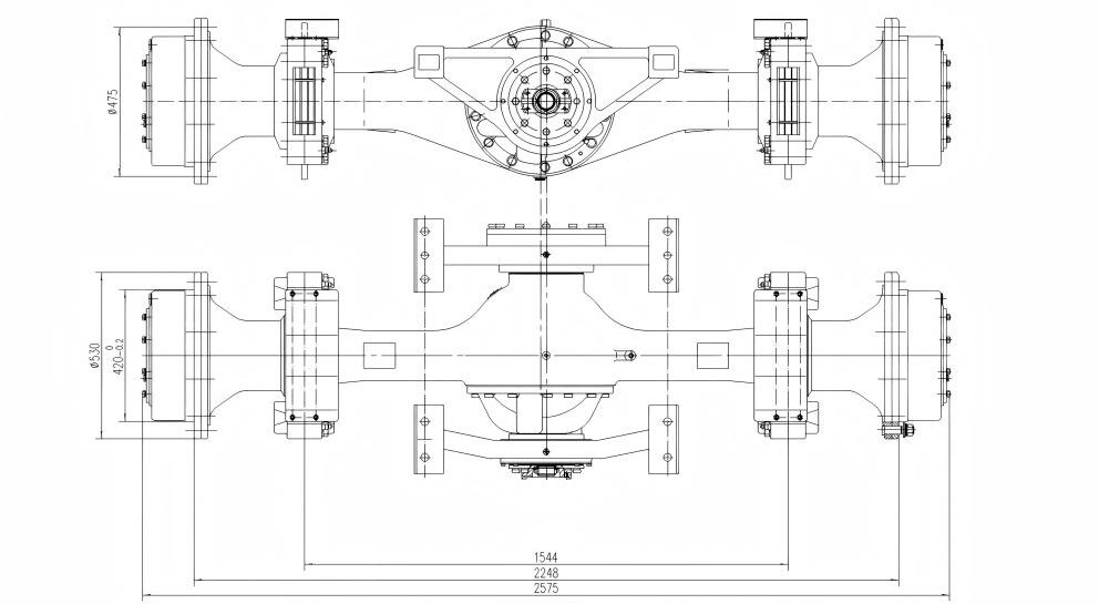 поворотный мост погрузчика грузоподъемностью 5 тонн
