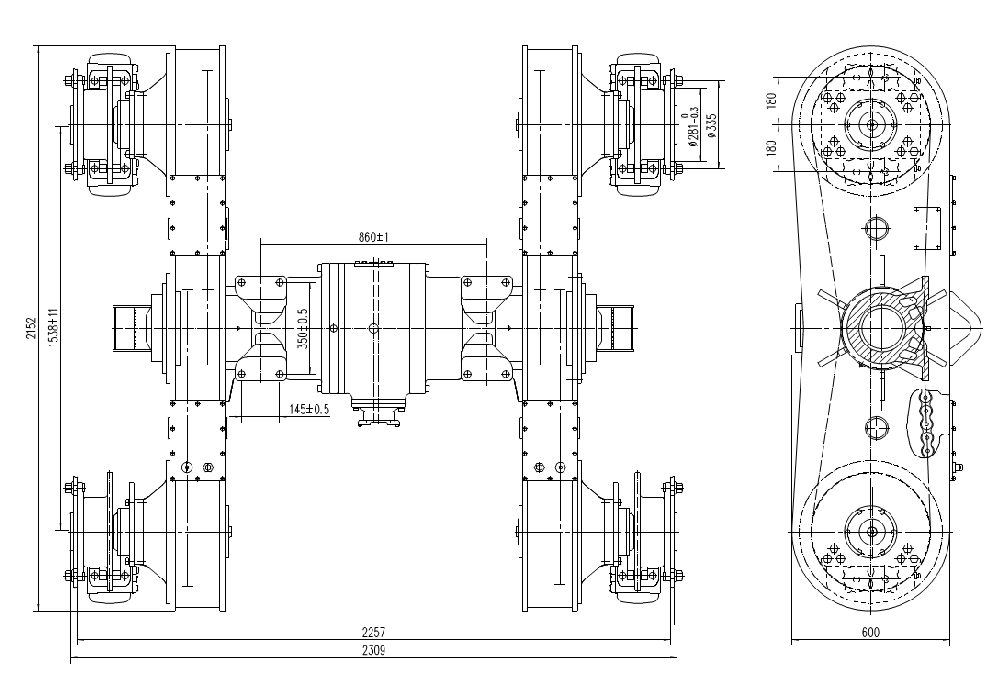 автогрейдер задний мост PY210