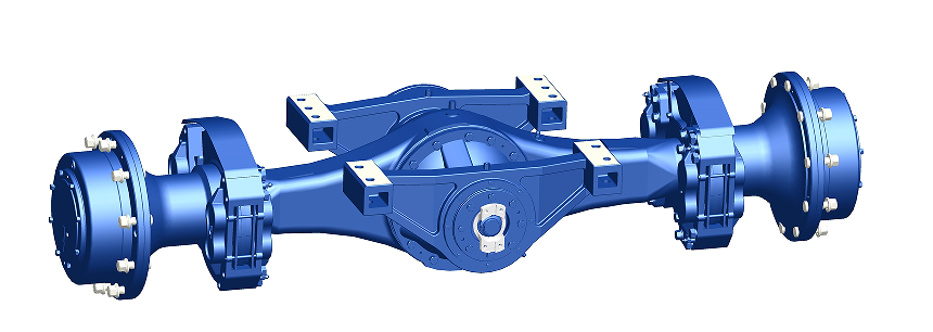 The rotary bridge of the loader The rotary bridge of the loader