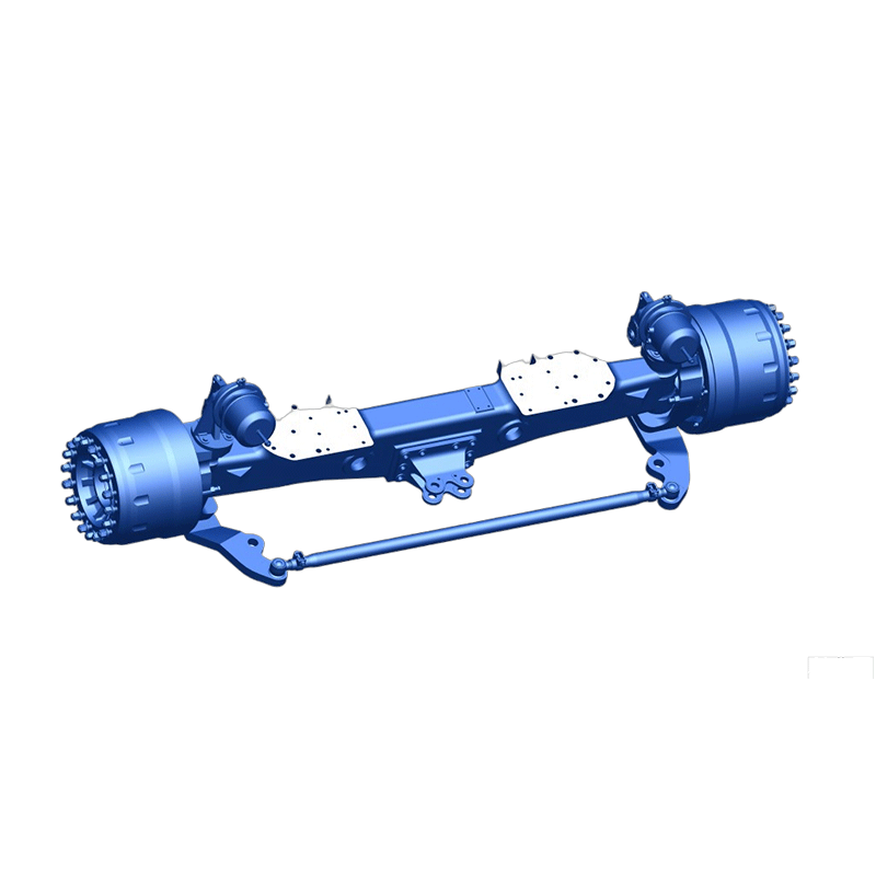 Front steering axle for off-road dump trucks