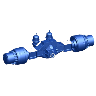 Rear axle for dump trucks
