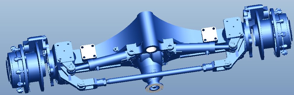передний мост колесного экскаватора WZL100Q
