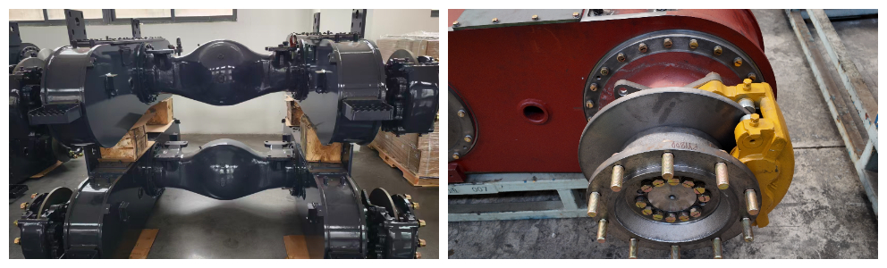 Grader rear swing axle