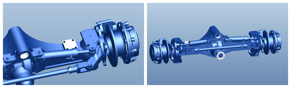 передний мост колесного экскаватора WZL100Q
