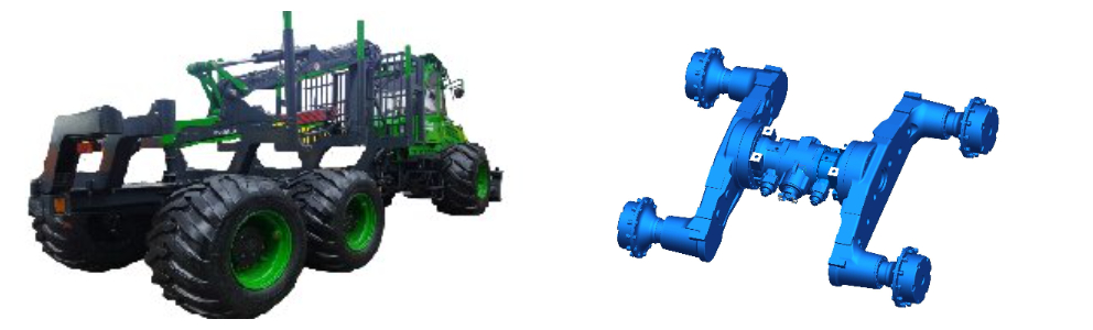 Conquer the highest power: the high-performance drive axle, specially developed for forestry machines, has been officially tested