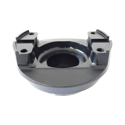 Shaped flanges with internal splines and end keyways