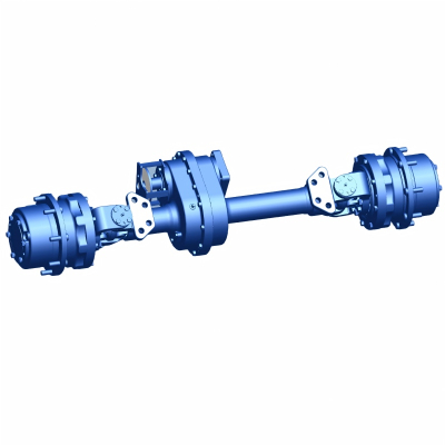 Front drive axle of the tractor