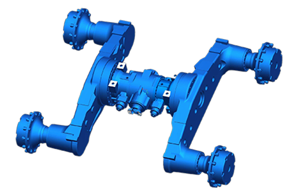 Drive axle for logging