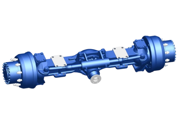 Drive axle for a 12-ton wheeled excavator