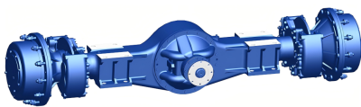 Leading axle of a 430 hp tractor.