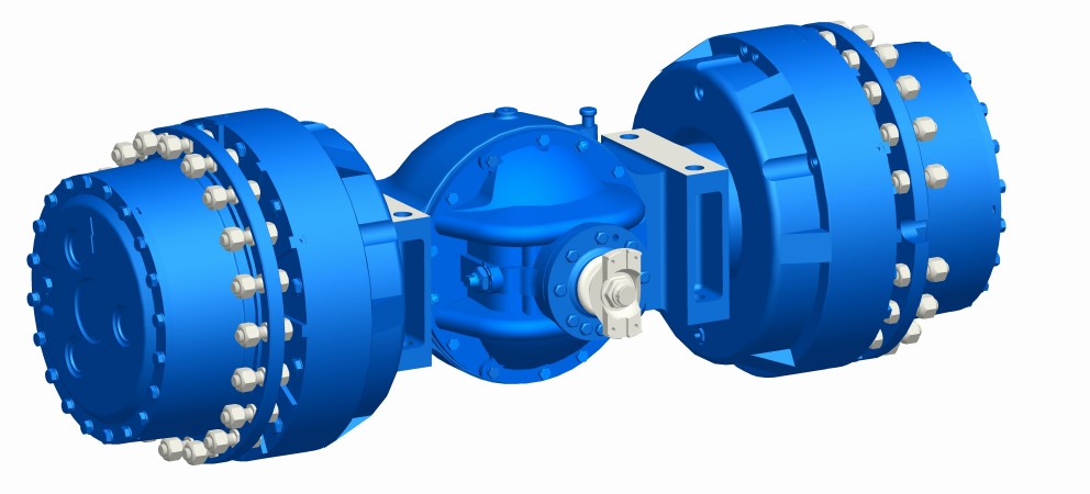 Drive axle of an underground loading and unloading machine 2 m³ Drive axle of an underground loading and unloading machine 2 m³