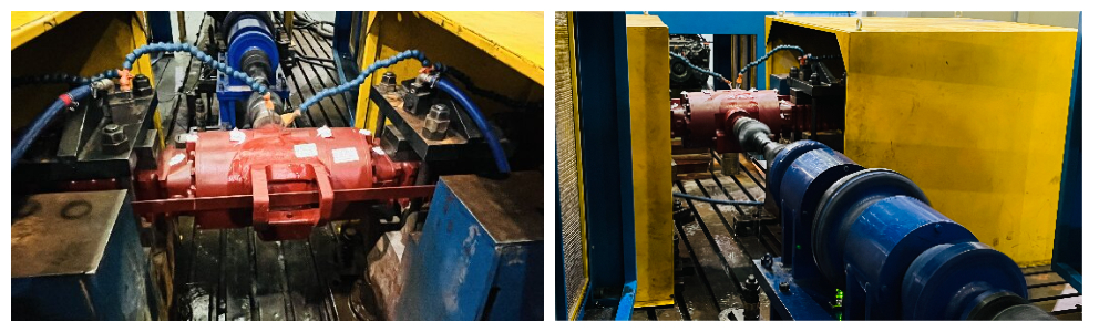 Backhoe loader drive axle undergoes strict bench tests Backhoe loader drive axle undergoes strict bench tests