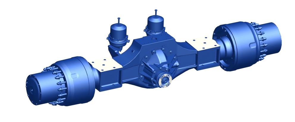 Rear axle for dump trucks Rear axle for dump trucks