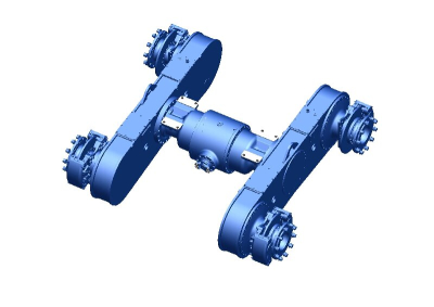 Rear Grader Axle with Swing Support