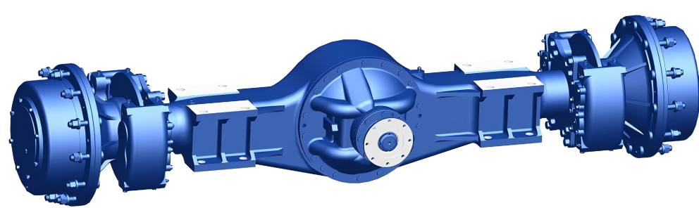 Leading axle of a 430 hp tractor.