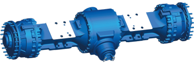 Front axle of a 10 ton loader