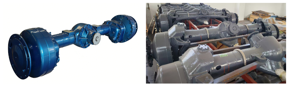 Средне-задний ведущий мост грейдера Средне-задний ведущий мост грейдера