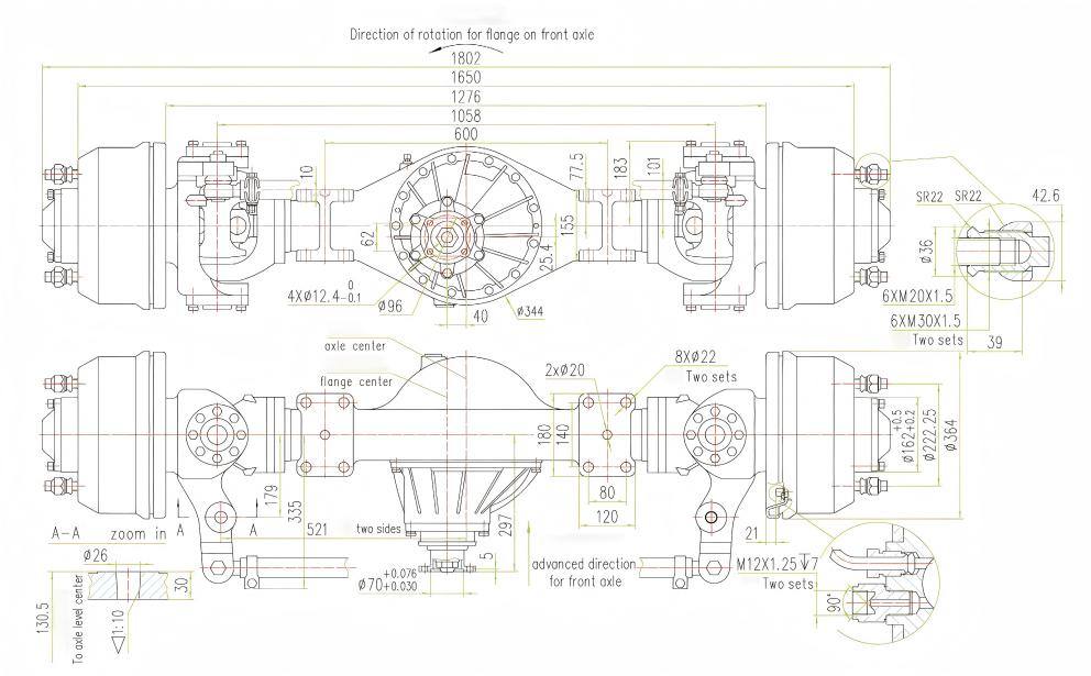 The steering wheel drive with a carrying capacity of 6.5 tons The steering wheel drive with a carrying capacity of 6.5 tons