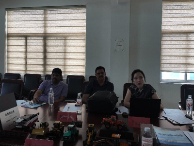 The India ACE procurement team visited Shandong Lutong to explore potential cooperation opportunities in the field of advanced bridges.