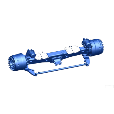 Front steering axle for off-road dump trucks
