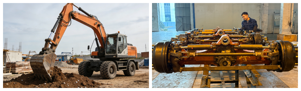 передний мост колесного экскаватора WZL100Q