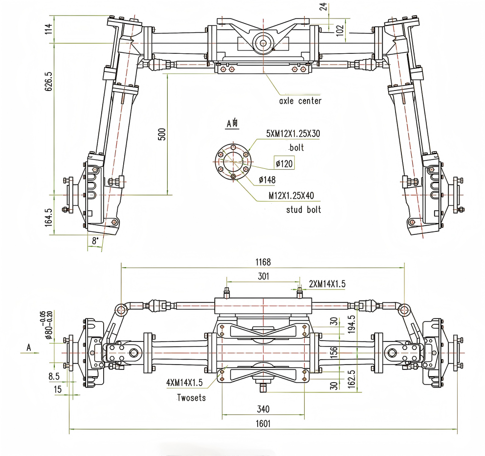 Front axle of the .png sprayer