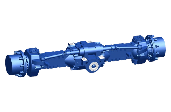 Drive axle for a 15-ton wheeled excavator