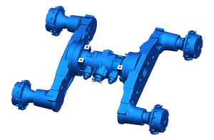 Драйв-осевой мост для лесорубки